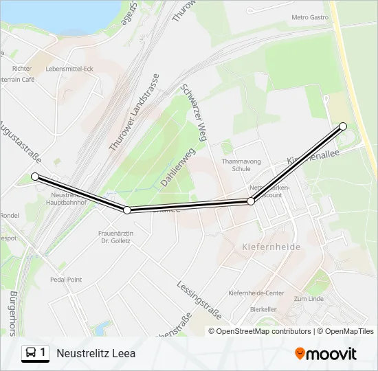 1 Bus Line Map
