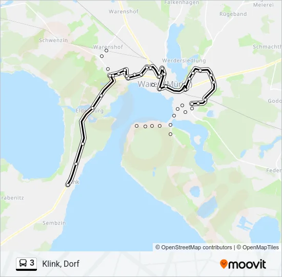 3 Bus Line Map