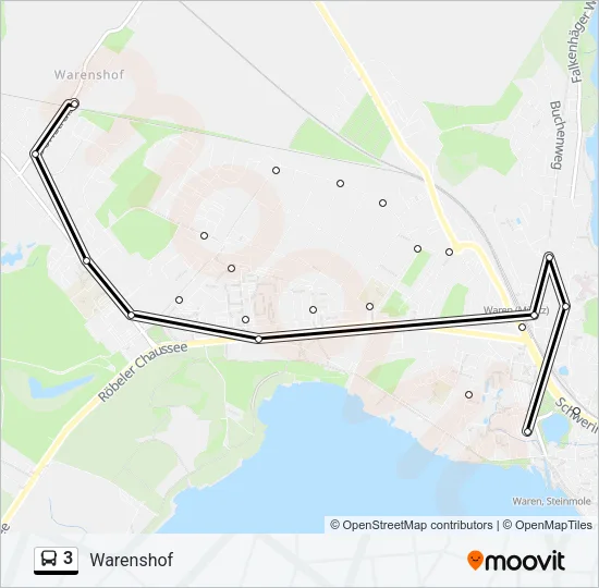 3 Bus Line Map