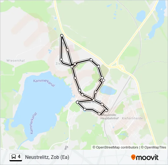 4 Bus Line Map