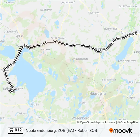 012 Bus Line Map