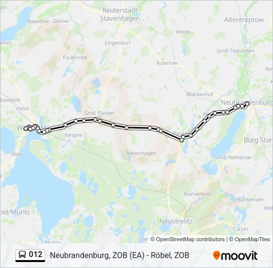 012 Bus Line Map