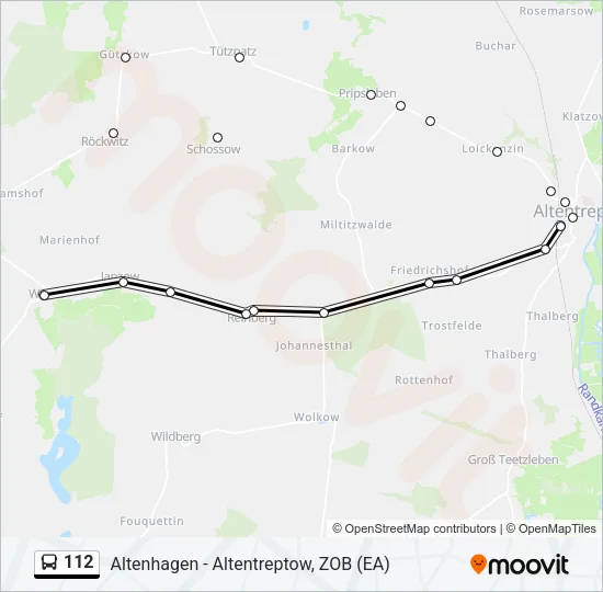 112 Bus Line Map