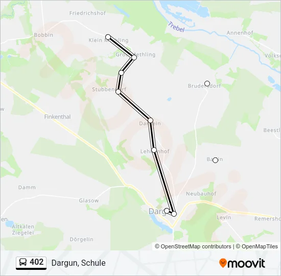 402 Bus Line Map