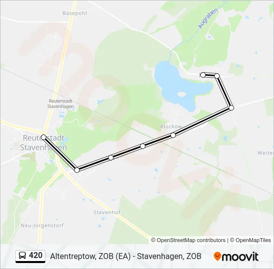 420 Bus Line Map