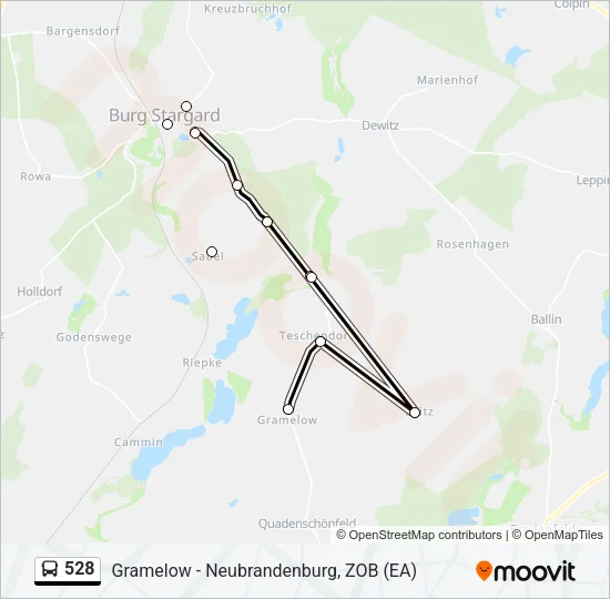 528 Bus Line Map