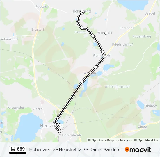 689 Bus Line Map