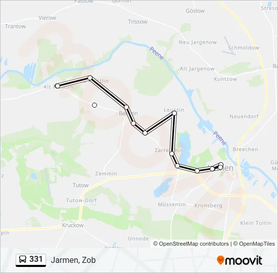 331 Bus Line Map