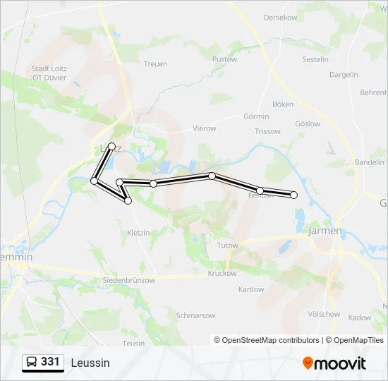 331 Bus Line Map