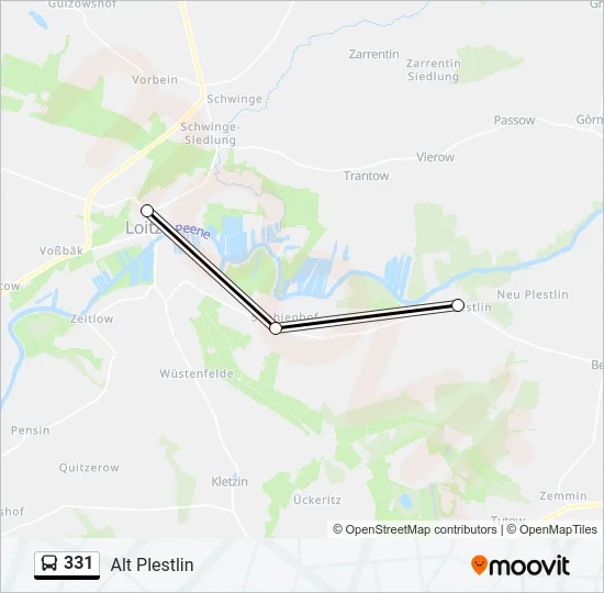 331 Bus Line Map