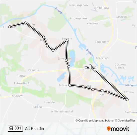 331 Bus Line Map