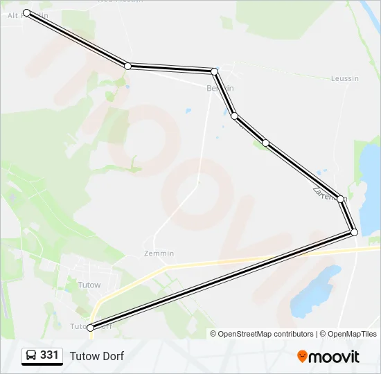 331 Bus Line Map