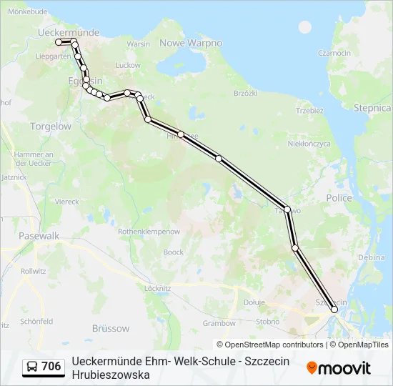 706 Bus Line Map