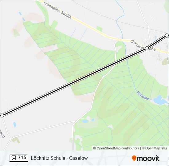 715 Bus Line Map