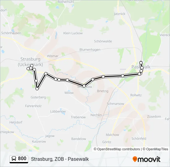 800 Bus Line Map