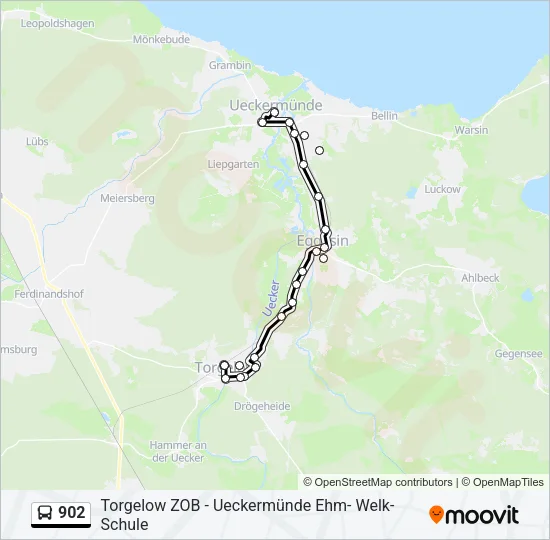 902 Bus Line Map