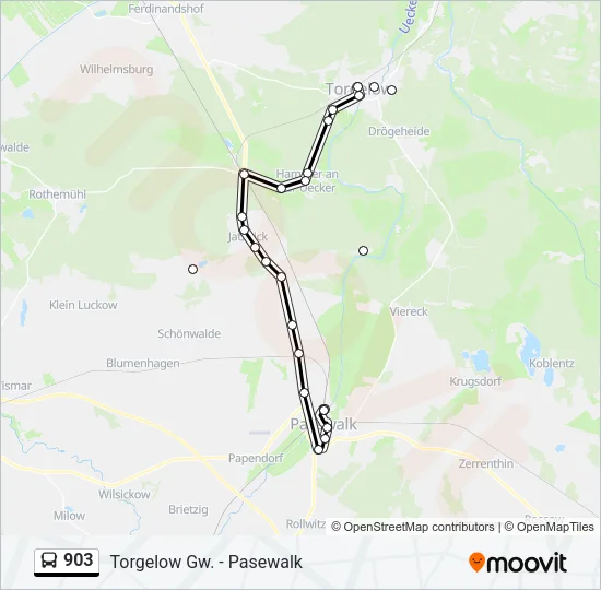903 Bus Line Map