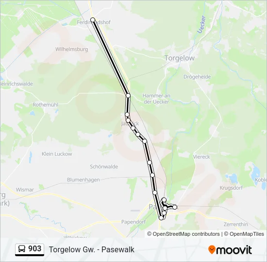 903 Bus Line Map
