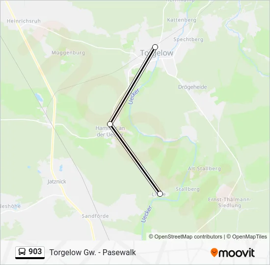 Автобус 903: карта маршрута