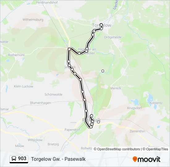 903 Bus Line Map