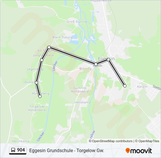 904 Route: Fahrpläne, Haltestellen & Karten - Eggesin Grundschule ...