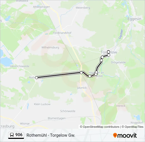 906 Bus Line Map