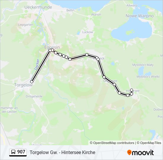 907 Route: Schedules, Stops & Maps - Torgelow Spechtberg (Updated)