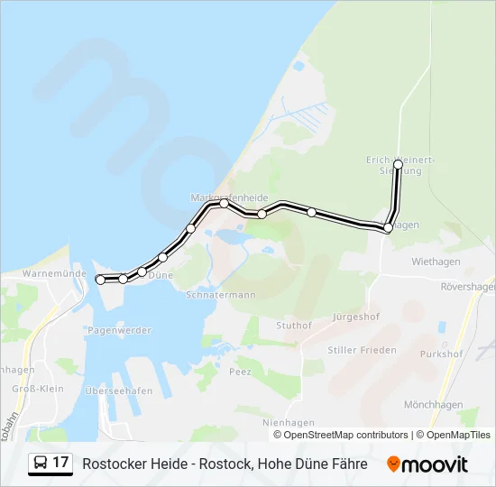 17 Bus Line Map