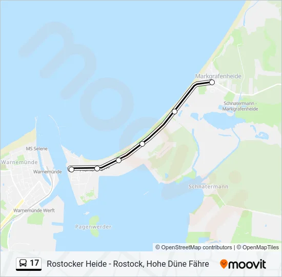 17 Bus Line Map
