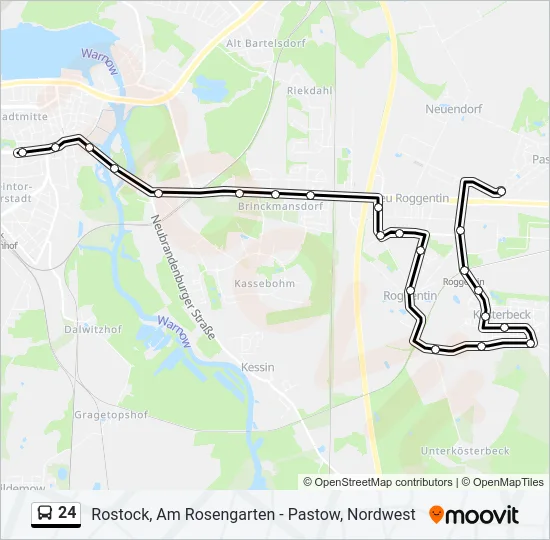 24 Bus Line Map
