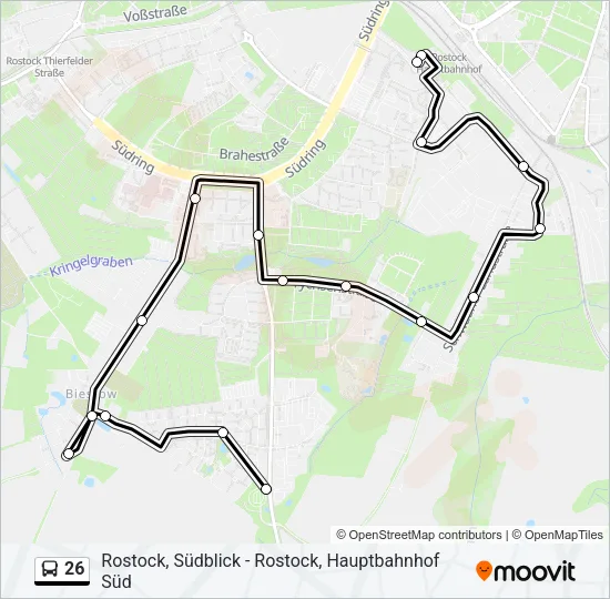 26 Bus Line Map