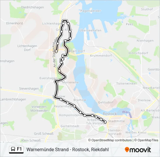 F1 Bus Line Map