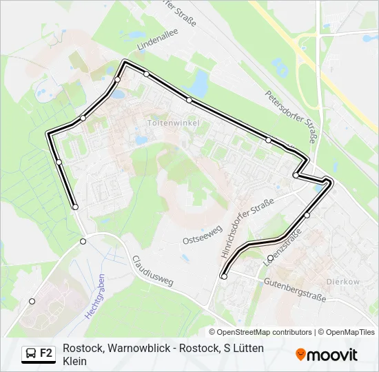 F2 Bus Line Map