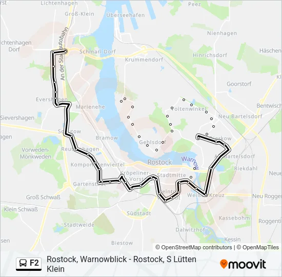 F2 Bus Line Map