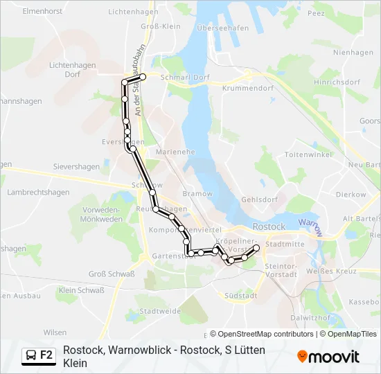 F2 Bus Line Map