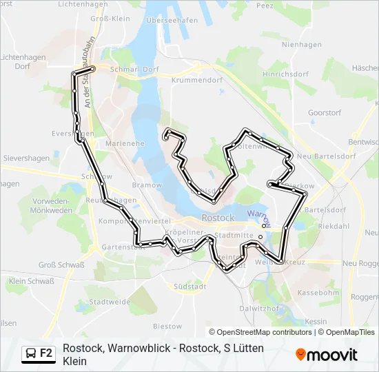 F2 Bus Line Map