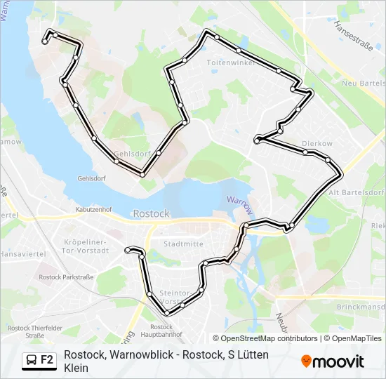 F2 Bus Line Map