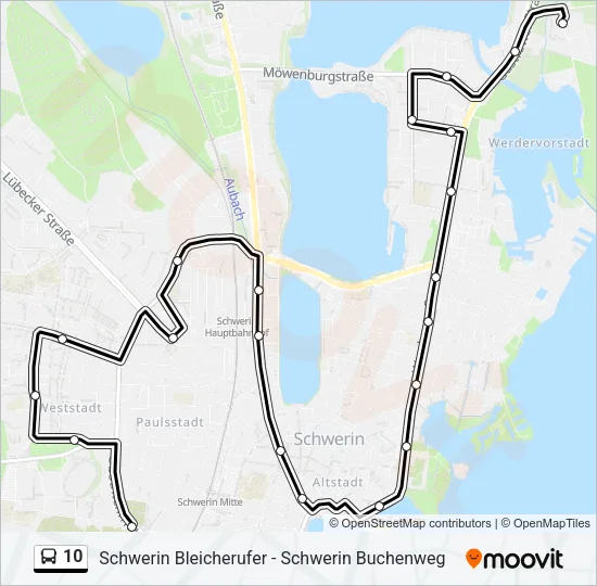 10 Bus Line Map