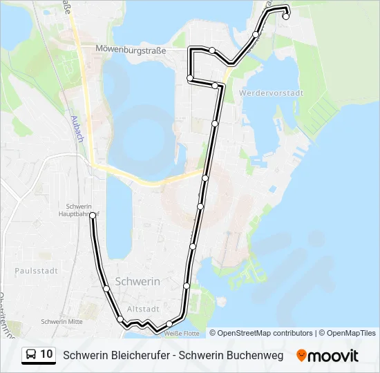 10 Bus Line Map