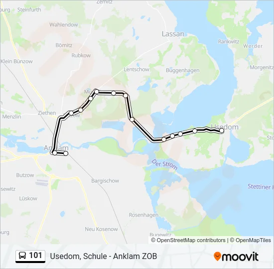 101 Bus Line Map