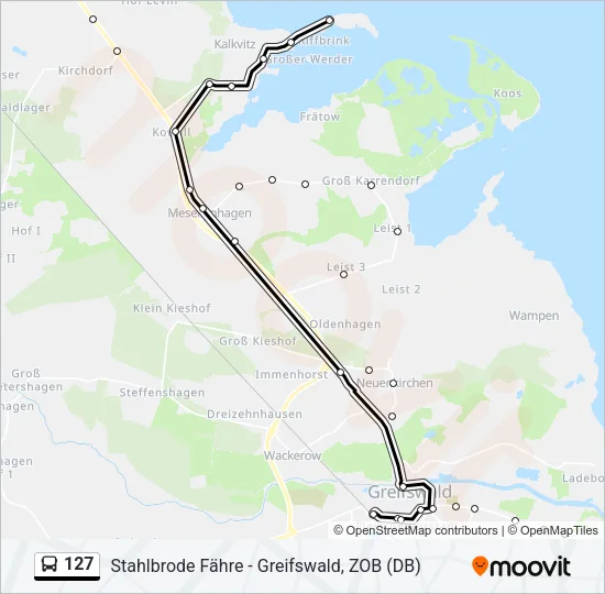 127 Bus Line Map
