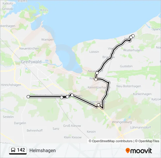 142 Bus Line Map