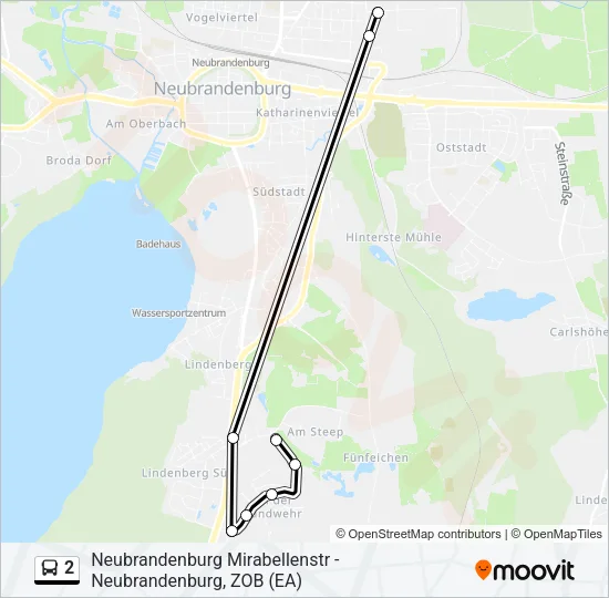 2 Bus Line Map