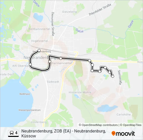 4 Bus Line Map
