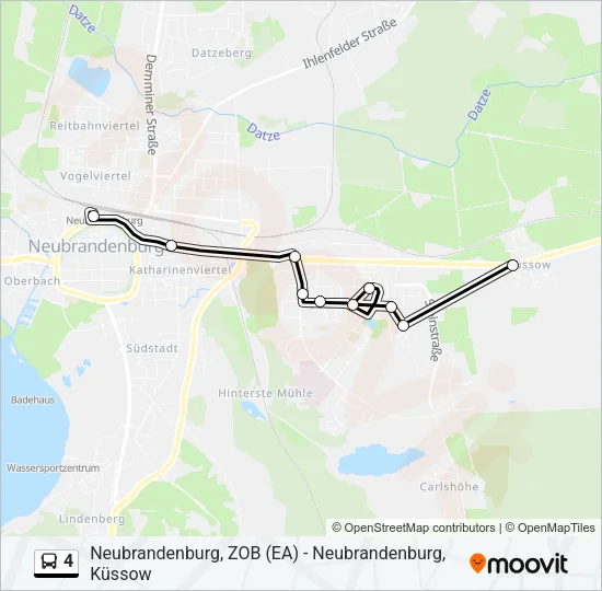 4 Bus Line Map