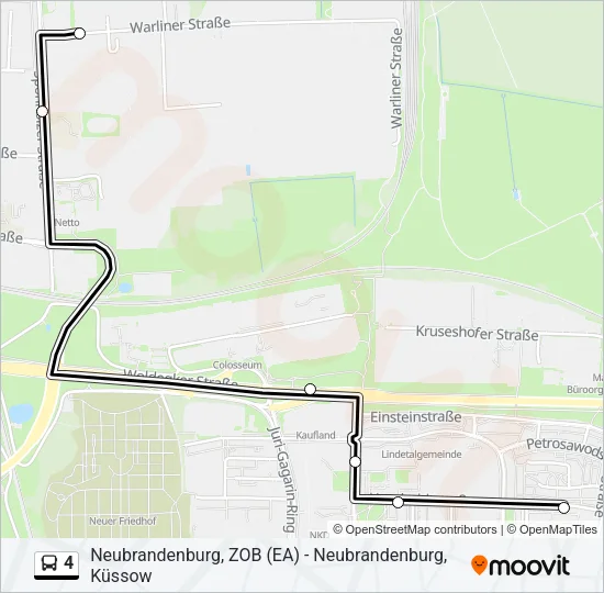 4 Bus Line Map