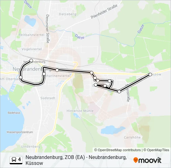 4 Bus Line Map