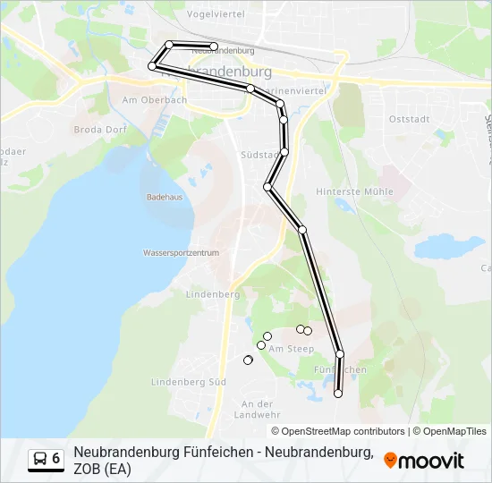 6 Bus Line Map