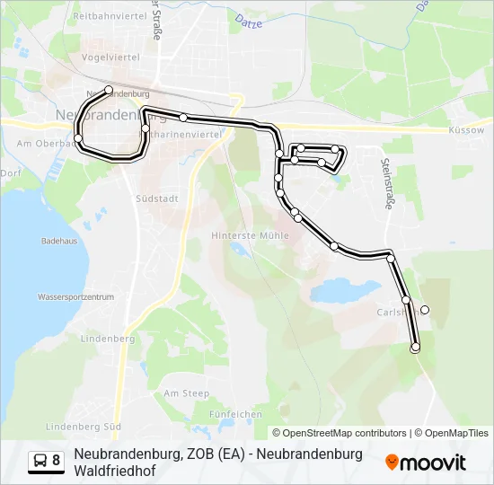 8 Bus Line Map