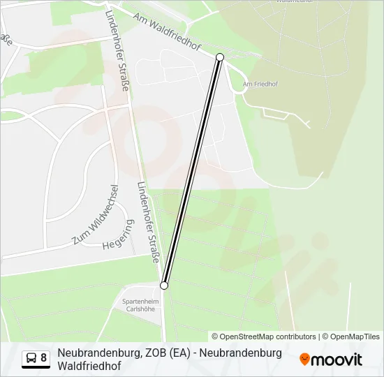 8 Bus Line Map